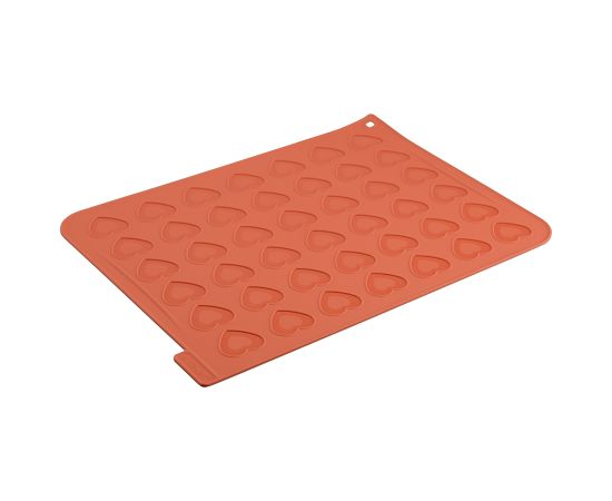 Форма для приготовления печенья Macaron Heart 30 х 40 см силиконовая, Silikomart