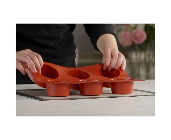 Форма для приготовления маффинов Muffin 18 х 33,5 см силиконовая, Silikomart, изображение 5