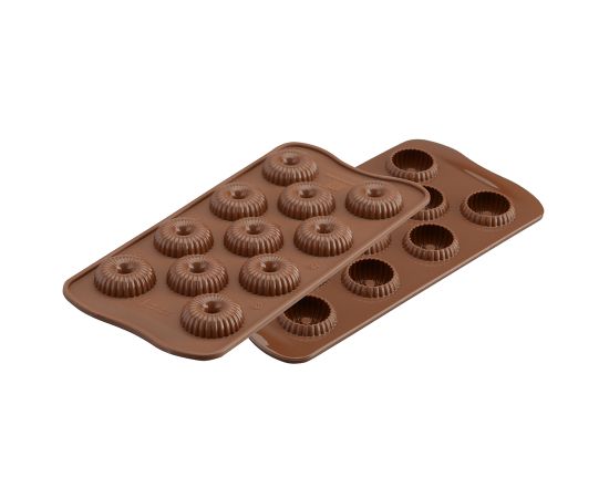 Форма для приготовления конфет Choco Crown 11 х 24 см силиконовая, Silikomart