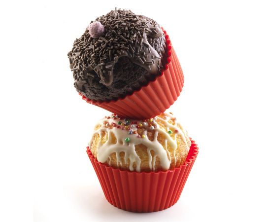 Набор из 6 силиконовых форм для приготовления кексов Cupcake, Silikomart, изображение 2