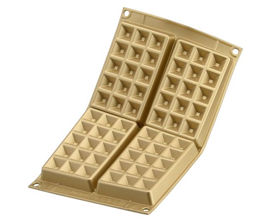 Форма для приготовления вафель Waffel Classic силиконовая золотая, Silikomart, изображение 5