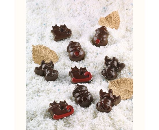 Форма для приготовления конфет Choco Winter силиконовая, Silikomart, изображение 2
