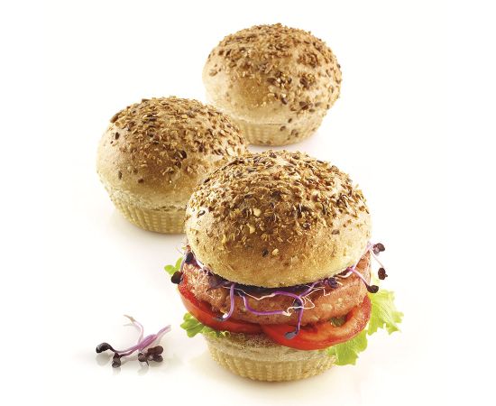 Форма для приготовления булочек и пирожных Burger Bread 20 х 30 см силиконовая, Silikomart, изображение 5