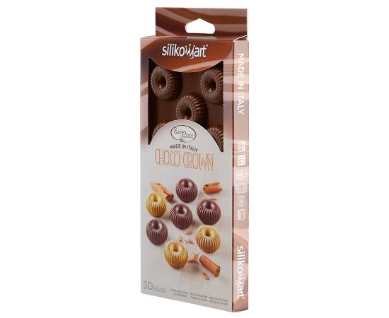 Форма для приготовления конфет Choco Crown 11 х 24 см силиконовая, Silikomart, изображение 9