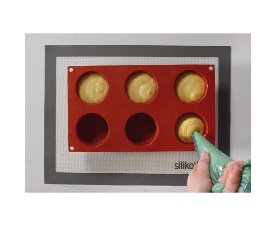 Форма для приготовления маффинов Muffin 18 х 33,5 см силиконовая, Silikomart, изображение 6