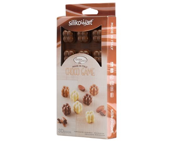 Форма для приготовления конфет Choco Game 11 х 24 см силиконовая, Silikomart, изображение 13