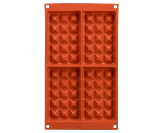 Форма для приготовления вафель Waffel Classic силиконовая красная, Silikomart, изображение 6