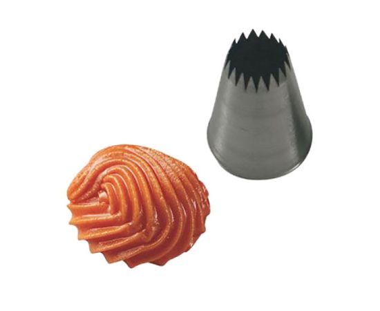 Насадка кондитерская «Открытая звезда», нержавеющая сталь, H=45 мм, L=25/7 мм, Martellato