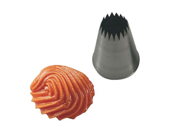 Насадка кондитерская «Открытая звезда», нержавеющая сталь, D=25/9 мм, H=45 мм, Martellato