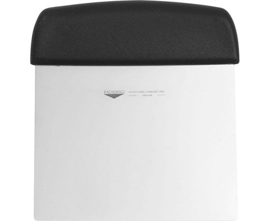 Шпатель кондитерский, сталь, пластик, L=125/120 мм, B=95 мм, цвет черный, Paderno