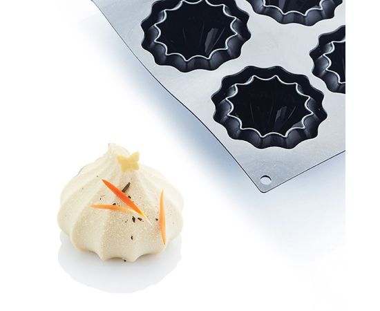 Форма для выпечки «Коко», 6 ячеек, силикон, L=29,7 см, B=17,6 см, цвет черный, Martellato, изображение 3