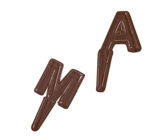 Форма для шоколада «Английские буквы для торта A-M», 13 ячеек, полиэтилен, L=24 см, B=18,5 см, Martellato, изображение 2