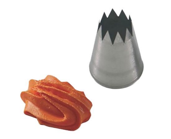 Насадка кондитерская «Открытая звезда», нержавеющая сталь, D=35/14 мм, H=55 мм, Martellato