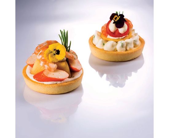 Набор из 2-х форм кондитерских перфорированных «Круг», 6 шт на листе 30х40 см, силикон, стеклопластик, D=85 мм, H=20 мм, цвет черный, Martellato, изображение 6