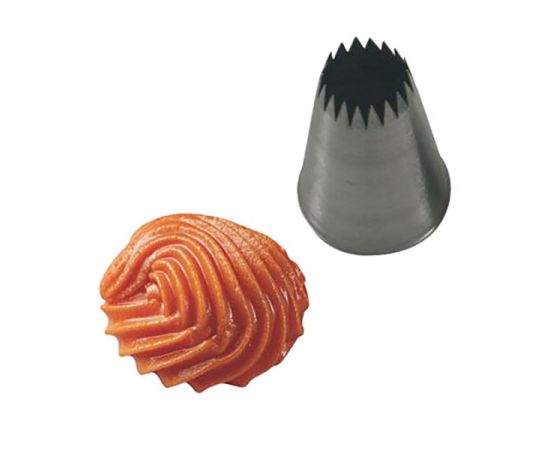 Насадка кондитерская «Открытая звезда», нержавеющая сталь, D=30/13 мм, H=45 мм, Martellato