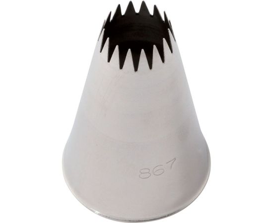 Насадка кондитерская «Открытая звезда», 17 зубцов, нержавеющая сталь, D=35/16 мм, H=50 мм, Martellato, изображение 2