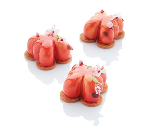 Форма для выпечки «Бабочки», 6 ячеек, силикон, H=40 мм, L=59 мм, B=65 мм, цвет черный, Martellato, изображение 2