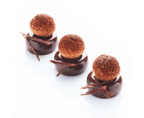 Форма для выпечки круглая, 6 ячеек, силикон, L=29,7 см, B=17,6 см, цвет черный, Martellato, изображение 2