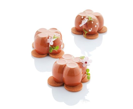 Форма для выпечки «Хлоя», 6 ячеек, силикон, H=40 мм, L=61 мм, B=61 мм, цвет черный, Martellato, изображение 2