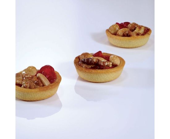 Набор из 2- форм кондитерских перфорированных «Круг», 24 шт на листе 30х40см, силикон, стеклопластик, D=40 мм, H=16 мм, цвет черный, Martellato, изображение 4