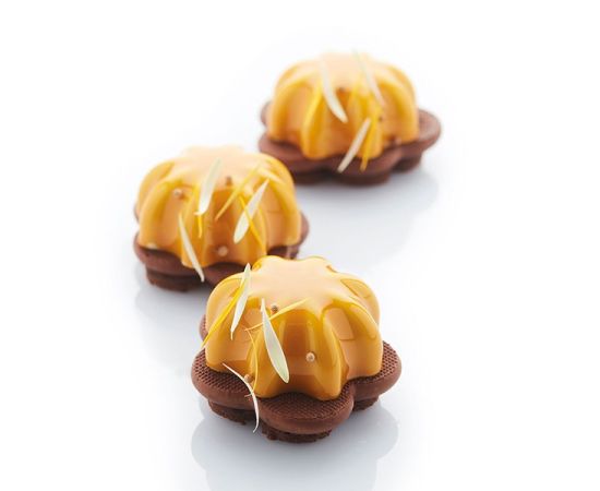 Форма для выпечки «Медуза», 6 ячеек, силикон, H=40 мм, L=297 мм, B=176 мм, цвет черный, Martellato, изображение 3