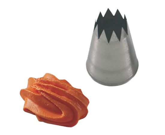 Насадка кондитерская «Открытая звезда», нержавеющая сталь, H=50 мм, L=35/17 мм, Martellato