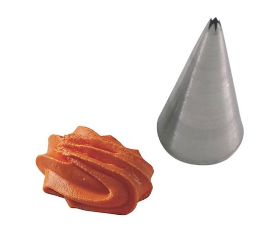 Насадка кондитерская «Открытая звезда», нержавеющая сталь, D=25/3 мм, H=50 мм, Martellato