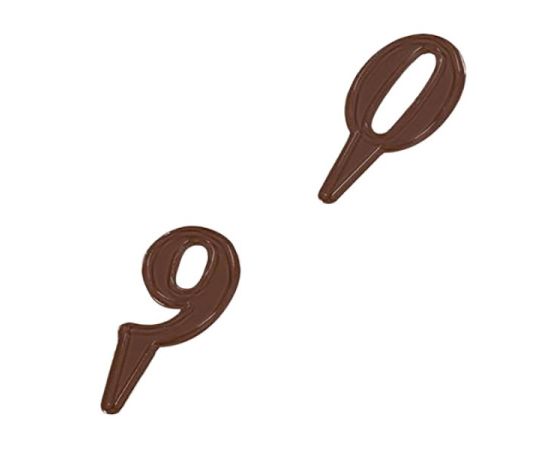 Форма для шоколада «Цифры для торта», 10 ячеек, полиэтилен, L=24 см, B=18,5 см, Martellato, изображение 2