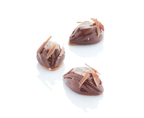 Форма для выпечки «Какао-бобы», 6 ячеек, силикон, H=39 мм, L=95 мм, B=61 мм, цвет черный, Martellato, изображение 3