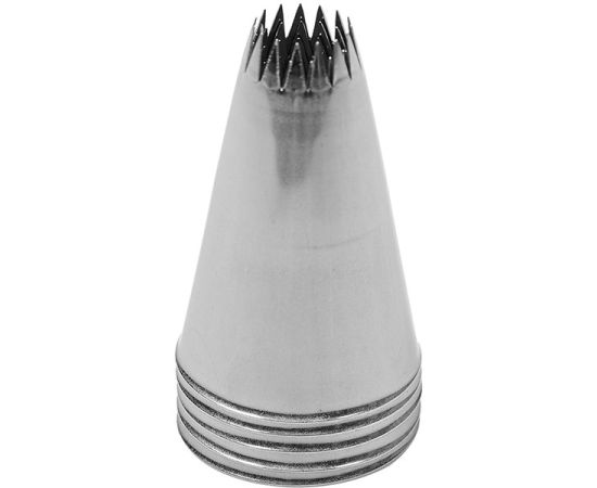 Насадка кондитерская «Открытая звезда», 15 зубцов, нержавеющая сталь, D=30/11 мм, H=50 мм, Martellato