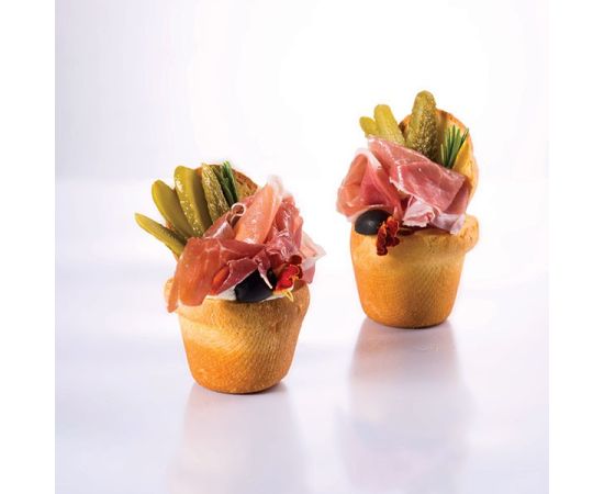 Форма кондитерская перфорированная «Круг», 30х40см, силикон, стеклопластик, D=6 см, H=4 см, цвет черный, Martellato, изображение 3