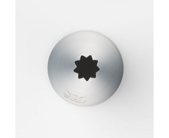 Набор из 5-ти насадок кондитерских «Открытая звезда», 9 зубцов, нержавеющая сталь, D=25/6 мм, H=45 мм, Martellato, изображение 2