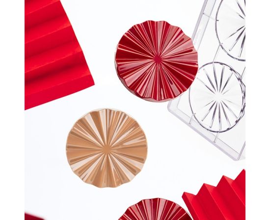 Форма для шоколада «Плиссе», 2 ячейки, пластик, H=26 мм, L=275 мм, B=175 мм, Martellato, изображение 4