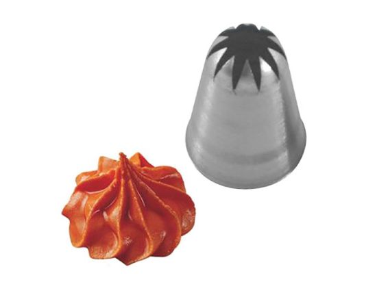 Набор из 5-ти насадок кондитерских «Закрытая звезда», нержавеющая сталь, D=25/3 мм, H=47 мм, Martellato