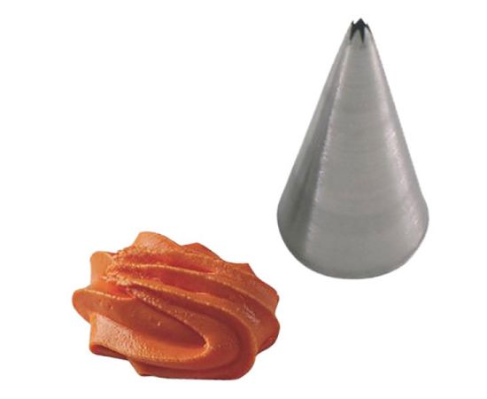 Насадка кондитерская «Открытая звезда», нержавеющая сталь, H=50 мм, L=25/5 мм, Martellato