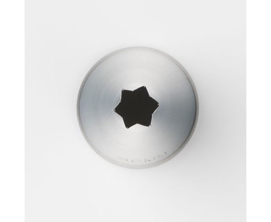 Набор из 5-ти насадок кондитерских «Открытая звезда», 6 зубцов, нержавеющая сталь, D=25/6 мм, H=45 мм, Martellato, изображение 3