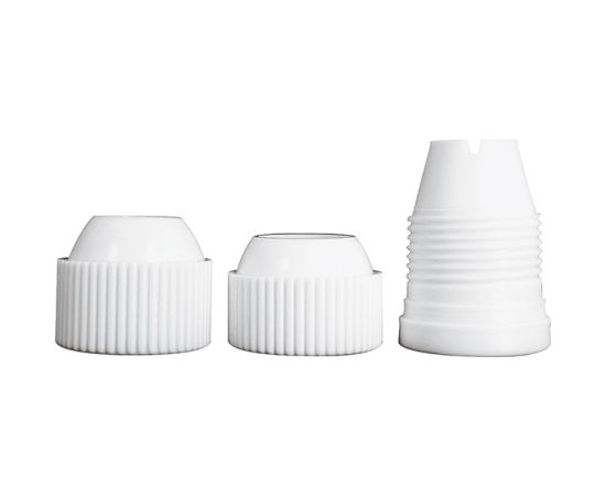 Адаптер для кондитерского мешка средний, пластик, D=25 мм, H=32 мм, цвет белый, Paderno