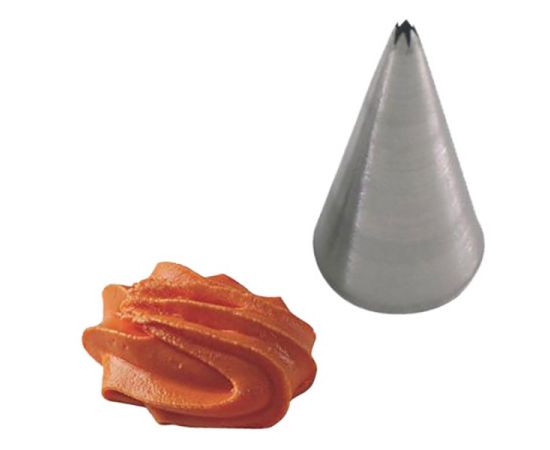 Насадка кондитерская «Открытая звезда», нержавеющая сталь, H=50 мм, L=25/4 мм, Martellato