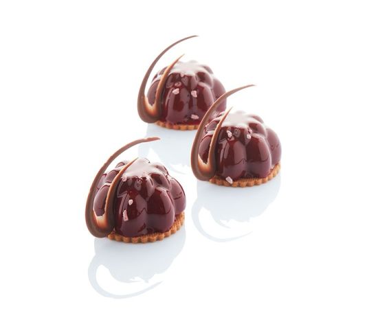 Форма для выпечки «Георгины», 6 ячеек, силикон, H=43 мм, L=71 мм, B=70 мм, цвет черный, Martellato, изображение 3