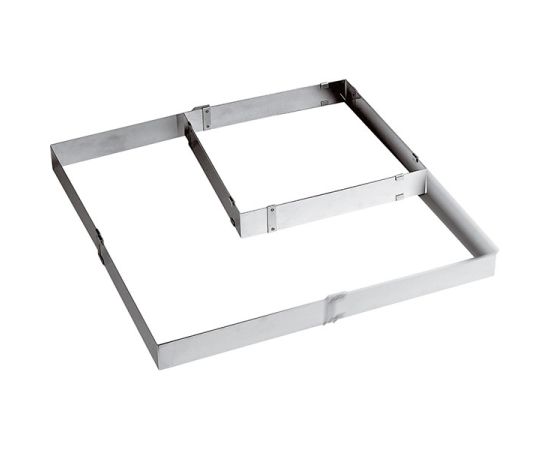 Форма кондитерская раздвижная, 30х30 - 57х56 см, нержавеющая сталь, H=5 см, Paderno