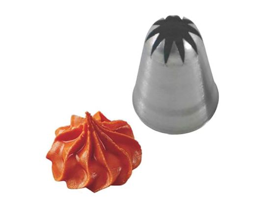 Насадка кондитерская «Закрытая звезда», нержавеющая сталь, D=30/9 мм, H=50 мм, Martellato