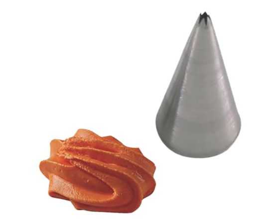 Насадка кондитерская «Открытая звезда», нержавеющая сталь, H=40 мм, L=25/9 мм, Martellato