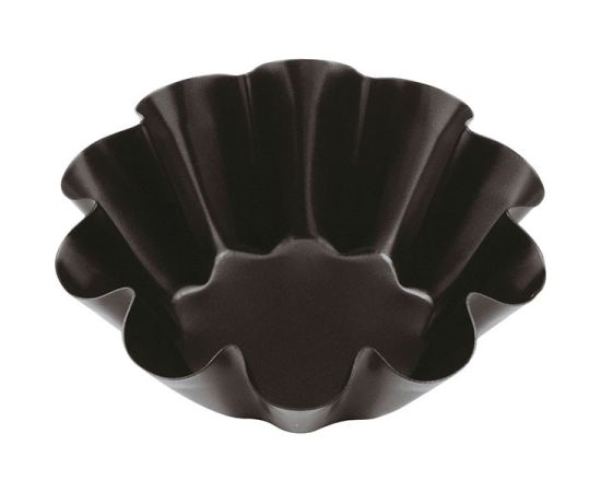 Форма для выпечки бриошей, сталь, антипригарное покрытие, D=100 мм, H=34 мм, цвет черный, Paderno