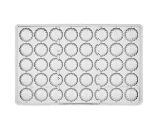 Форма для шоколада «Ромашка», 40 ячеек, поликарбонат, H=26 мм, L=275 мм, B=175 мм, Martellato