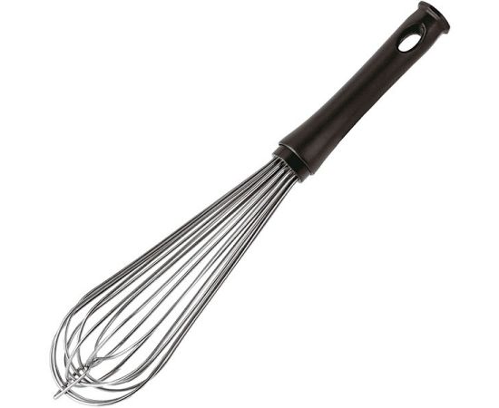 Венчик из 8-ми проволочных элементов, сталь, пластик, L=300/155 мм, B=70 мм, цвет черный, Paderno