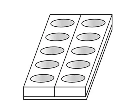 Форма для выпечки овальная, полистирол, Martellato