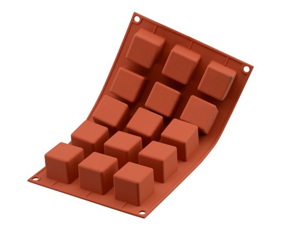 Форма для приготовления пирожных Cube 3,5 х 3,5 см силиконовая, Silikomart, изображение 7