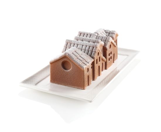 Набор для приготовления муссовых десертов Winter Village, 24 х 10 х 8,2 см, Silikomart, изображение 4