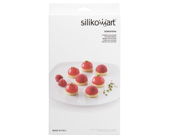 Форма для приготовления пирожных Semisfera 17,5 х 23 см силиконовая, Silikomart, изображение 11