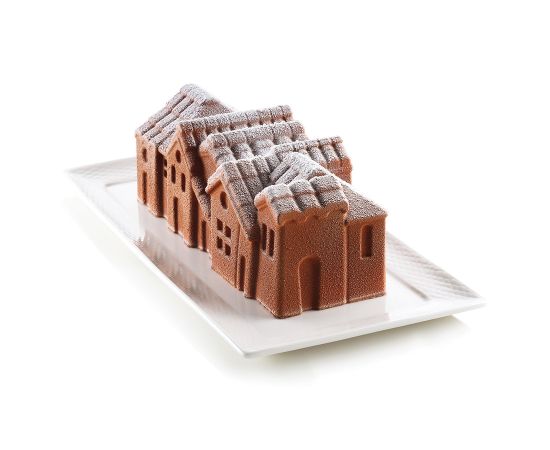 Набор для приготовления муссовых десертов Winter Village, 24 х 10 х 8,2 см, Silikomart